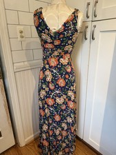 Boden Women's Floral Print V-Neck Faux Wrap Maxi Dress