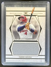 2025 Topps Definitive Yadier Molina Jumbo Relic Jersey #/50 Cardinals