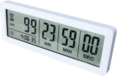 Digitaler Countdown-Tage-Timer   weiß, verbesserte große 999-Tage-Countdown-Uhr