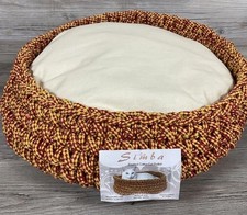 Braided Cat Dog Bed Basket Simba Kitty Tiny Small Pet Animal Stuffed