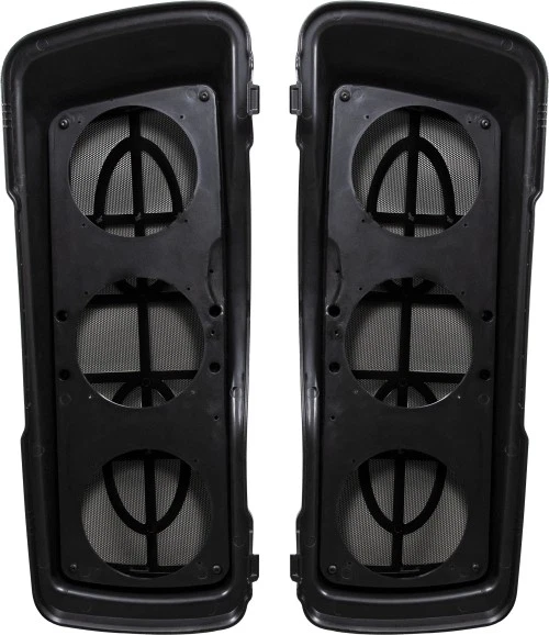 Sillín Tramp 5,25 pulgadas Tapas de bolsa de altavoz triple motocicleta bicicleta de calle BC-HD365-1 Foto 2 de 4