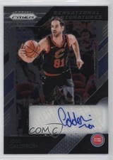 2018-19 Panini Prizm Sensational Signatures Jose Calderon #SS-JCD Auto 0c3