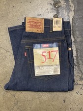 Vtg NOS 80s Levis 517 Raw Denim Jeans 31 X 36 Bootcut USA Made NWT Deadstock