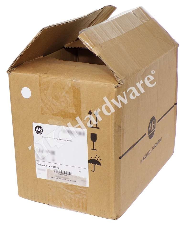 Open Pre-owned Allen Bradley VPL-A1001M-CJ12AS /A Low Inertia Motor 240V AC