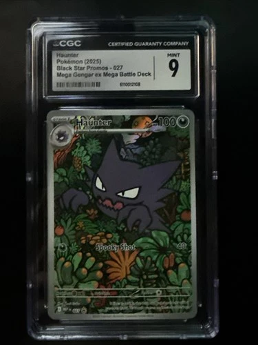 Pokemon 2025 Haunter 27 Black Star Promo Mega Gengar ex Deck CGC 9