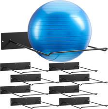 Metal Medicine Ball Rack Wall Mounted 16.6'' Large Yoga Storage Ball Rack Thicke