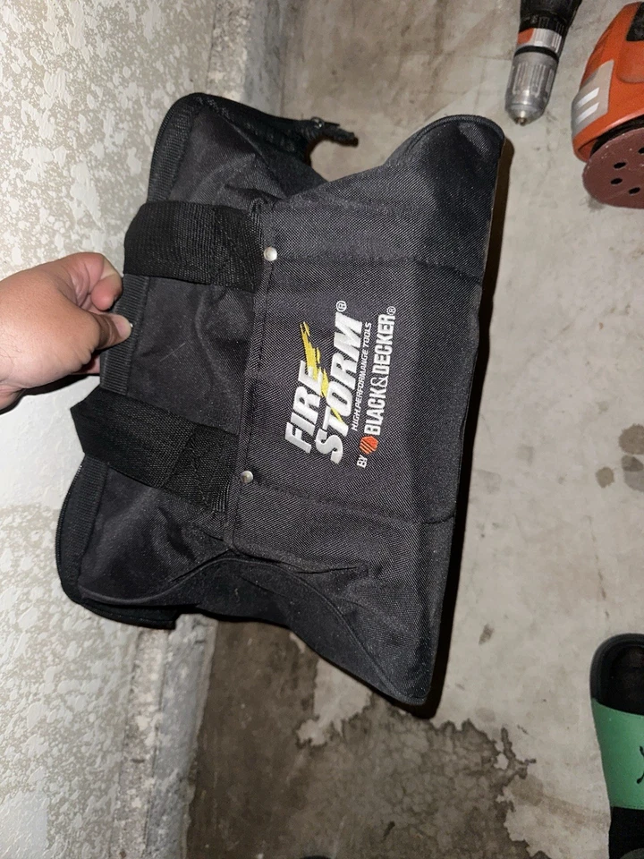 BLACKDECKER FIRE STORM Cordless Tool Set – Drill, Jigsaw,Sander + Bag No Battery - Image 2 of 4