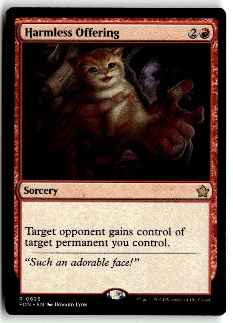 Harmless Offering Lightly Played 625 Foundations Magic: The Gathering