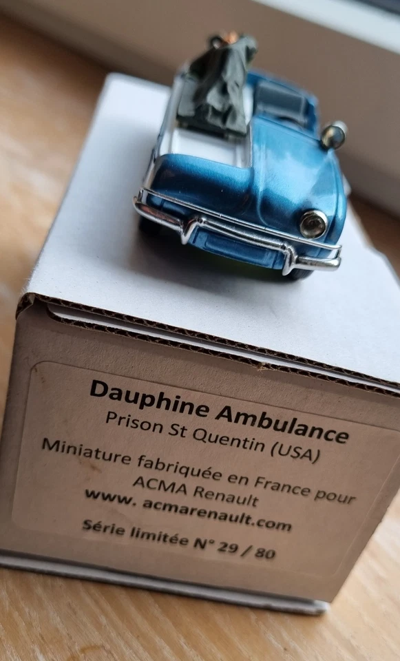 RENAULT Dauphine Ambulance Prison St Quentin ACMA 1/43 - Neuf Boîte RARE /80 - Photo 2/4