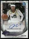 2025-26 Bowman #BCA-JC Jordan Clarkson Chrome Autographs Speckle Refractor #/299