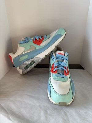 Nike Air Max 90 Artisan Teal Low Rise Running Shoes Size 7Y