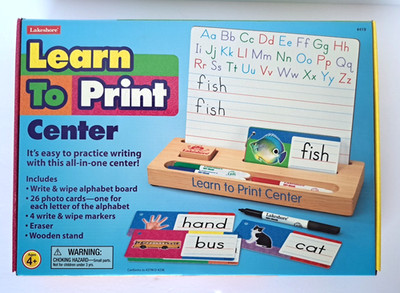 Lakeshore Learn To Print Center Language Arts Alphabet White Board Ages 4+