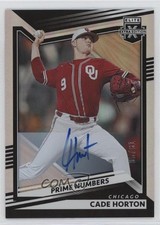 2022 Elite Extra Edition Prime Numbers B Signatures 5/61 Cade Horton Auto 1n2n