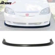 Fits 01-03 Honda Civic MDA Style Front Bumper Lip Spoiler Kit Unpainted Black PU