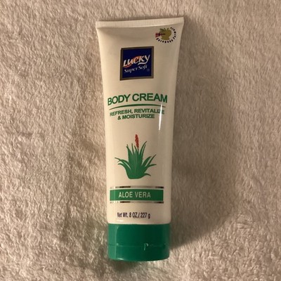 Lucky Super Soft Body Cream Aloe Vera Revitalize & Moisturize European Formula