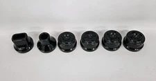 Omega Juicer 8003 8004 8005 8006 Nozzle Caps Set Replacement Parts Black Genuine