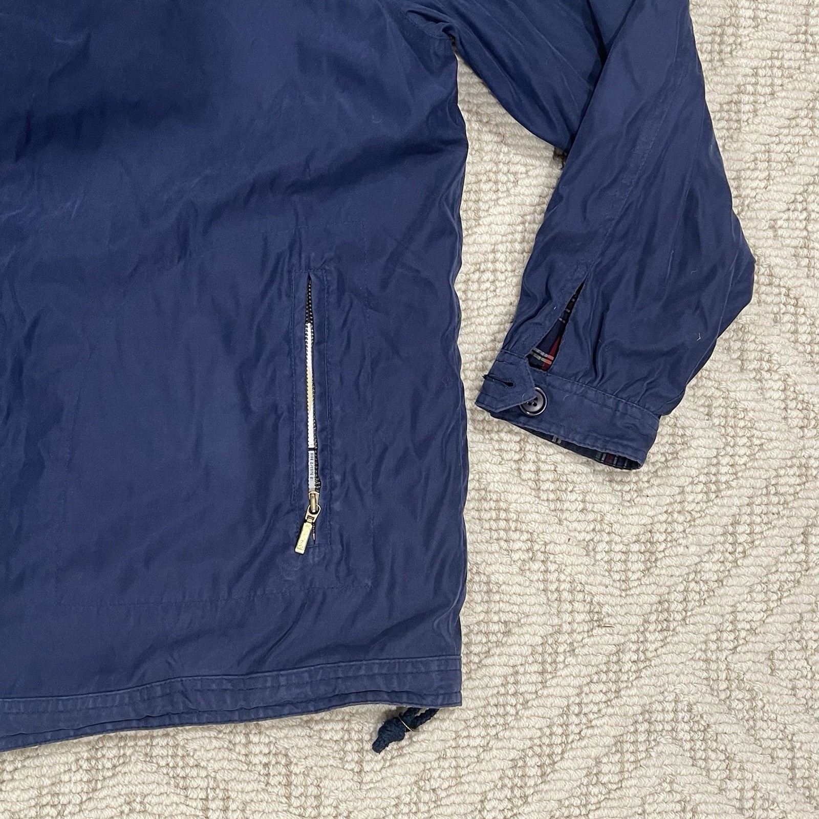 Talbots Reversible Jacket Blue/ Plaid - image 2