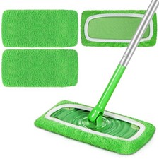 Reusable Microfiber Mop Pads Compatible with Swiffer Sweeper, 3 Pack Dry Swee...