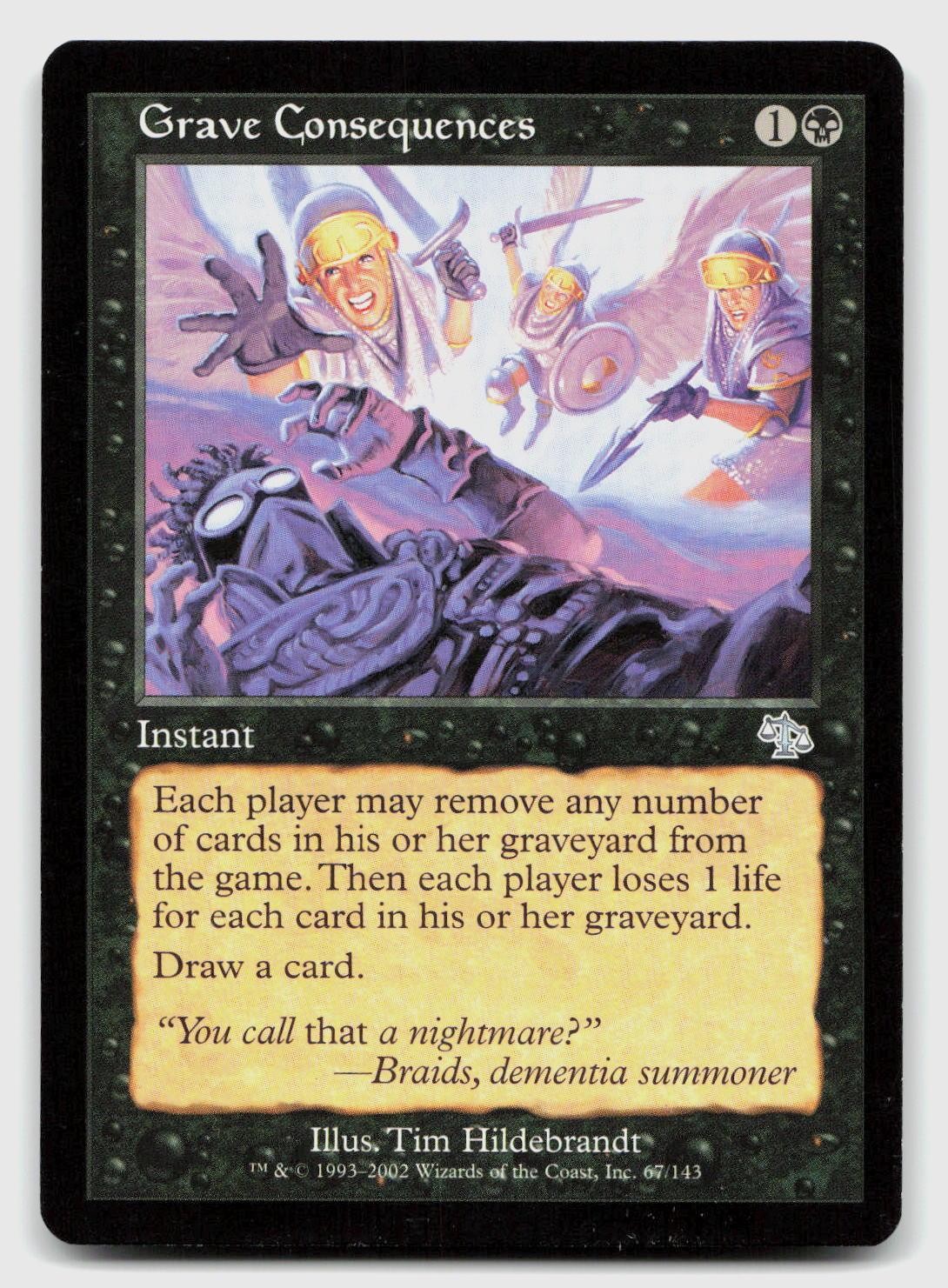 Grave Consequences 67 Uncommon Judgment Magic: The Gathering Near Mint