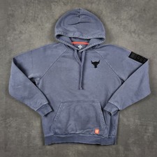 Under Armour Project Rock Veterans Day Hoodie Tempered Steel Loose Mens Medium