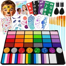 Face Painting Kit for kids, 52 Colors Professional Paint Multicolor