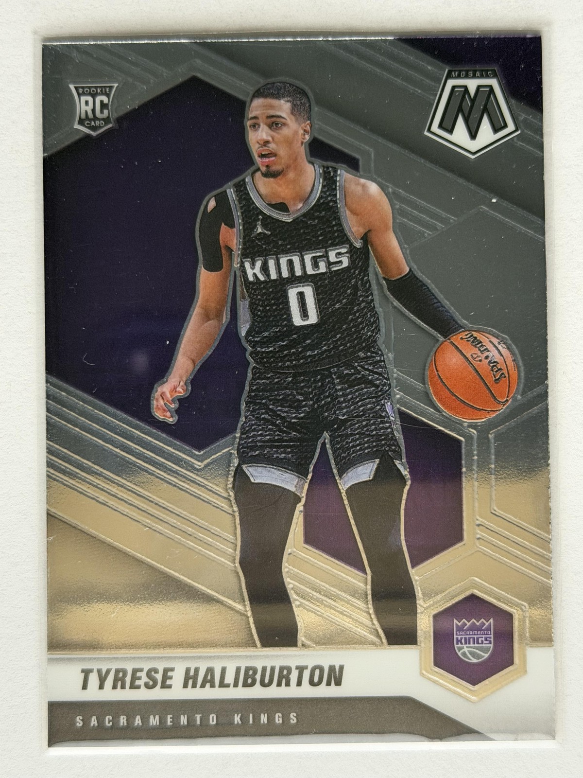 2020-21 Panini Mosaic #204 Tyrese Haliburton Rookie Sacramento Kings