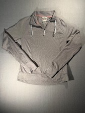 Avalanche Gray Long Sleeve Quarter Zip Pullover Sweatshirt Size Small