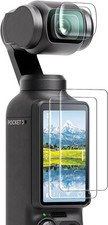 2 Lens LCD Protectors for DJI Osmo Pocket 4/3 - 9H Hardness, Full Protection