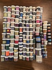 HUGE Lot 140x Embossing Powders Glitters Recollections, Pearl Ex,...
