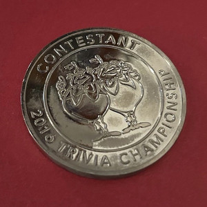 Disney Store Cast Member Exclusive Trivia Coin 2016 "Contestant Trivia Champion"