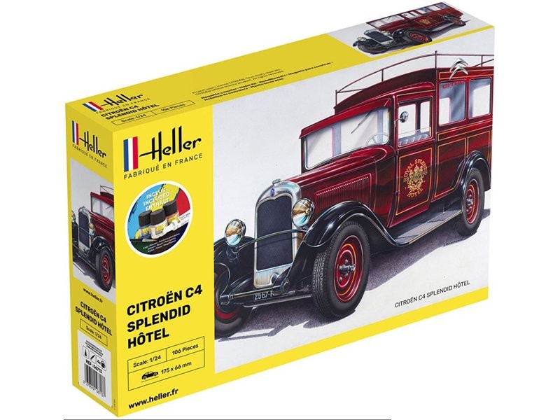 Citroen C4 Splendid Hotel Heller 56713 maquette de voiture 1/24