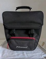 Bolsa individual Haberland con compartimento delantero RV bolsa de bicicleta portaequipajes negro/rojo 16 l