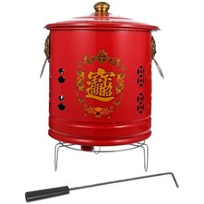 Paper Burner Bucket Burning Paper Bucket Enamel Burn Barrel for Home