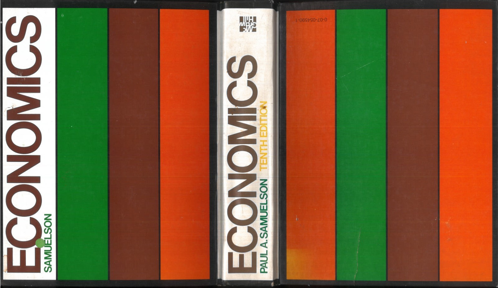 Economics by Paul A. Samuelson 10th Edition (1976) Rare REVERSED Cover