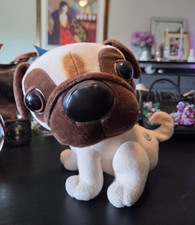 2003 "THE DOG" Animated Plush PUG Artist Collection 9  She Barks  Wags Her Tail