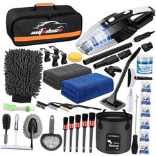 Car Cleaning Wash Kit Interior Detailing Cleaner Kit with High 41Pcs Black
