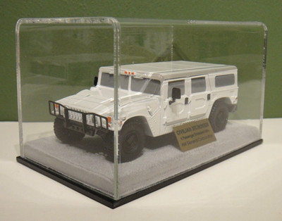 AM General Corp - Factory Executive Desk Display - HUMMER Humvee White Civilian