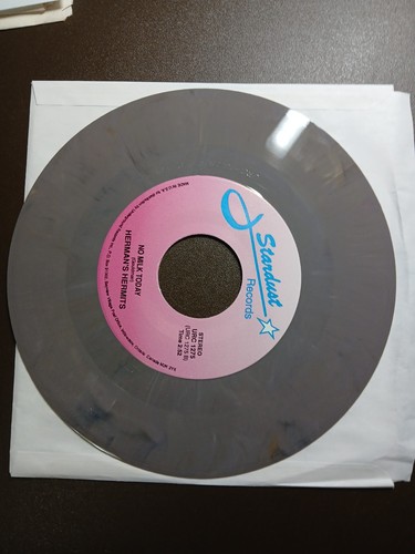 HERMAN'S HERMITS There's A Kind of Hush / No Milk Today MARBLED Vinyl 45 Record - Picture 9 of 9