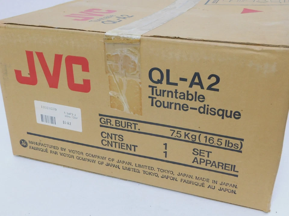 JVC QL-A2 Vintage Turntable + Box + Ortofon FF 15 XE MKII (excellent condition) - Image 2 of 4
