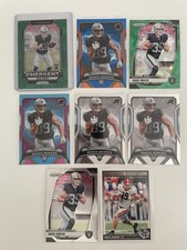2024 Prizm Brock Bowers RC  Cracked Ice x2 Topps Blue Prizm Score Lot Raiders