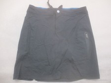 Columbia Size 6 Womens Black Zip Button Drawstring Logo Activewear Skort 879