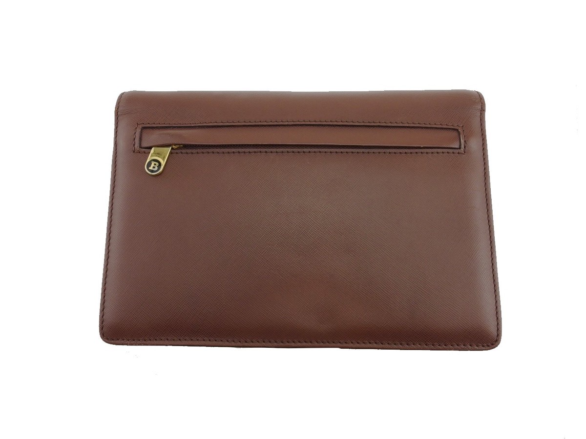 BALLY Women's Leather Clutch Bag クラッチバッグ BALLY Clutch bag Brown Women Authentic secondhand | eBay
