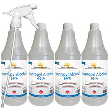 Isopropyl Alcohol 99 Anhydrous 1 Gallon - Pack in 4 Quarts