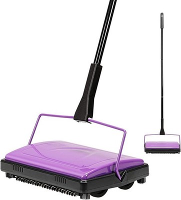 Carpet Sweeper Cleaner for Home Office Low&Undercoat Carpets Rugs Pet Hair Du...
