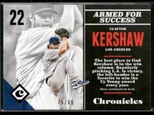 Clayton Kershaw #/99 Purple Parallel 2017 Panini Chronicles Los Angeles Dodgers