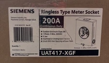 Siemens 200 Amp 4-Jaw No Bypass Ringless Overhead/Underground Fed Meter Socket