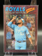 Carlos Estevez 2026 Topps Heritage Chrome Burgundy Sparkle #314 Royals