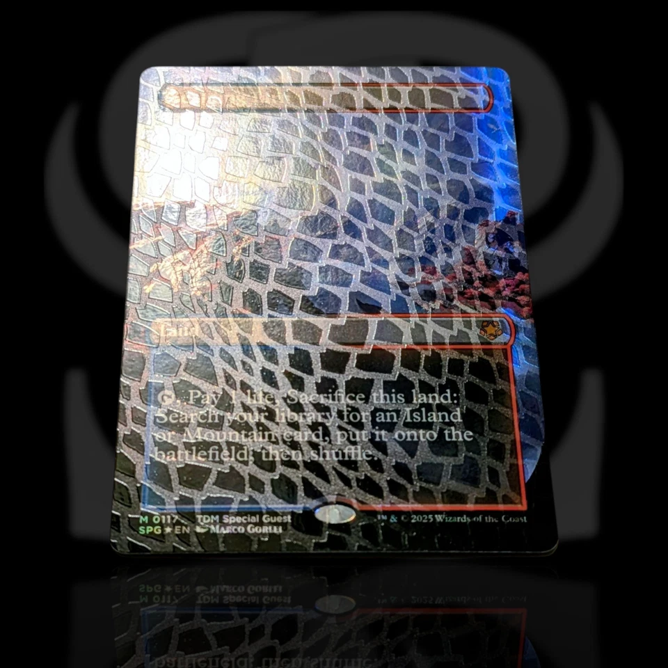 Scalding Tarn ~DRAGONSCALE~ Mythic TDM Special Guest & 4 Full Dragon Eye Lands - Image 3 of 4