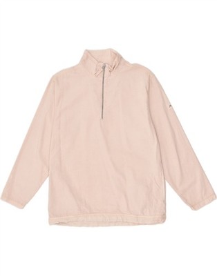 MUSTO Mens Zip Neck Sweatshirt Jumper Small Beige Cotton AA02