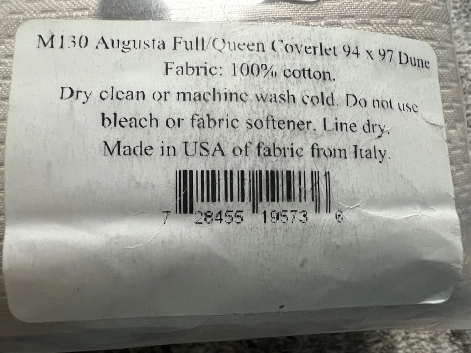 MATOUK Augusta Pebbled Coverlet Full/Queen 94x97 - Image 3 of 3